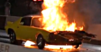 Fire Video! A Nitrous Blaze Destroys a Drag Racing Camaro